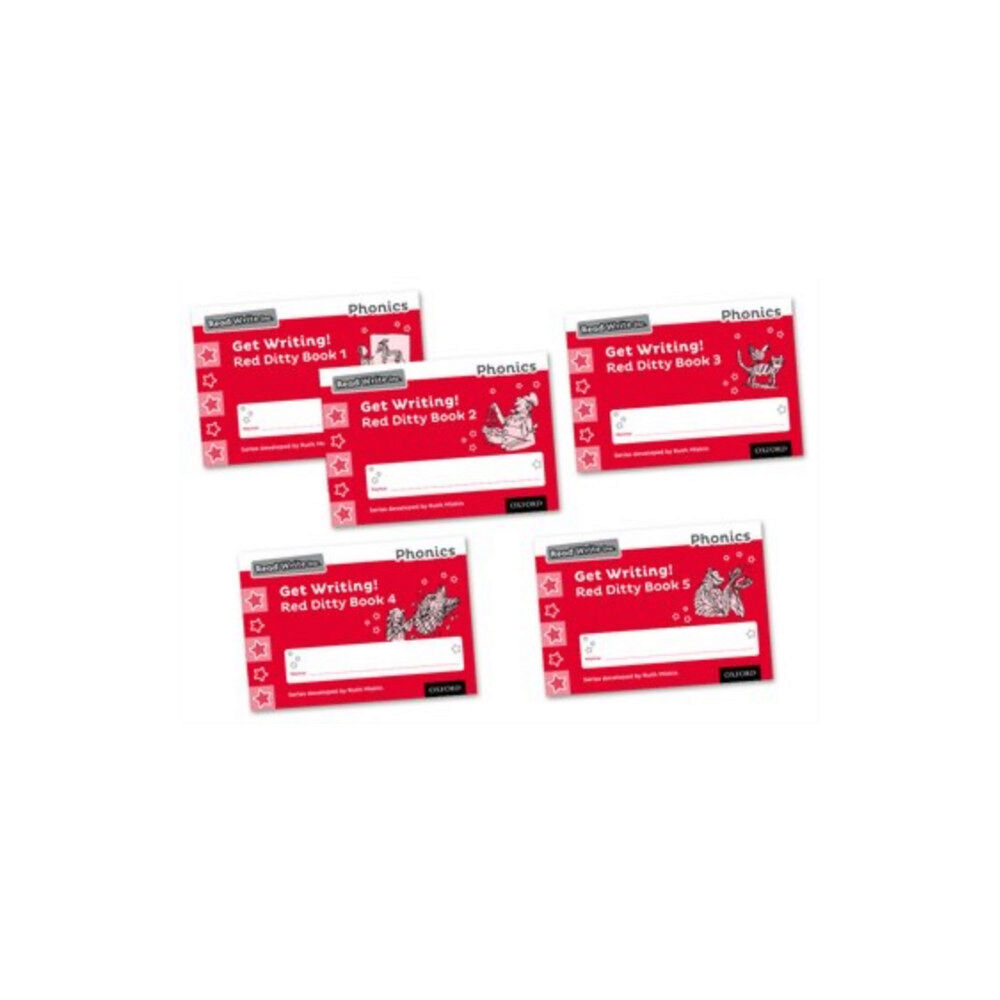 Oxford University Press Read Write Inc. Phonics: Get Writing! Red Ditty Books 1-5 Mixed Pack of 5 (häftad, eng)