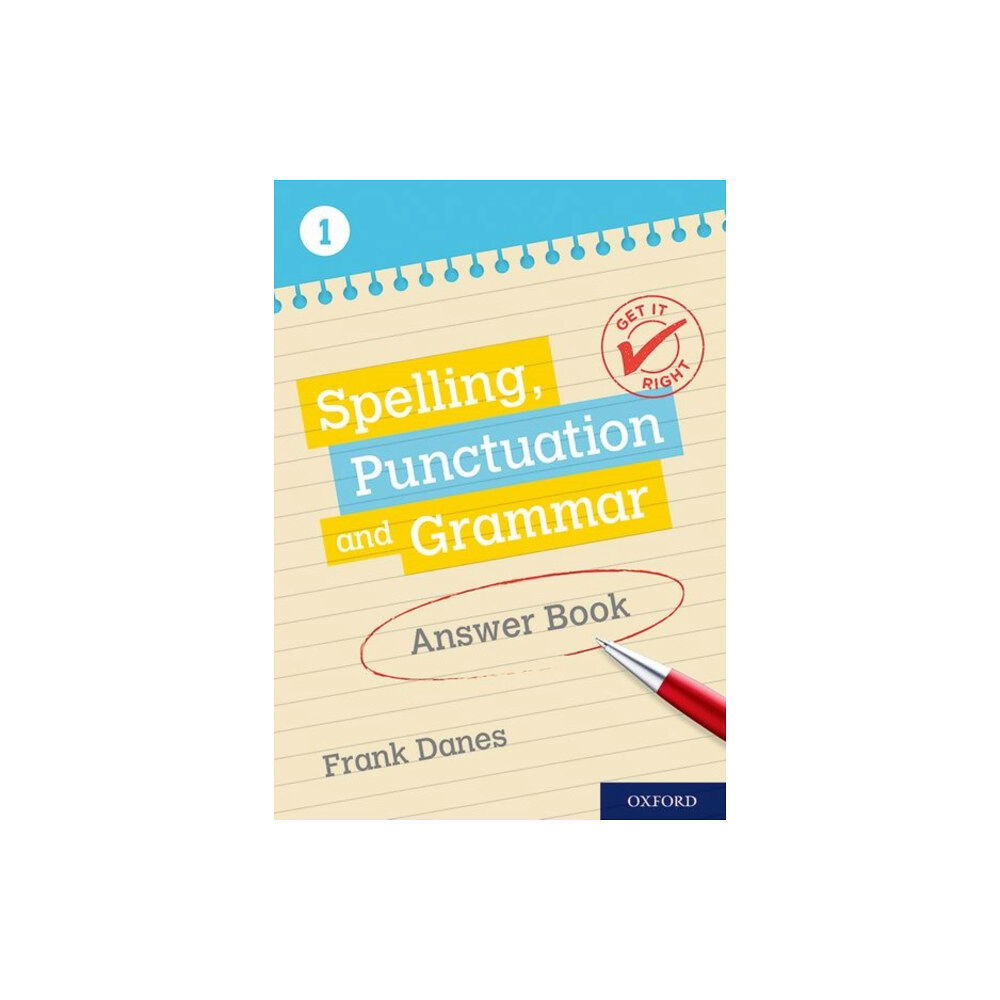 Oxford University Press Get It Right: KS3; 11-14: Spelling, Punctuation and Grammar Answer Book 1 (häftad, eng)