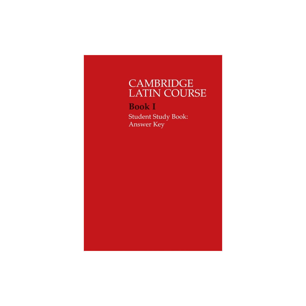 Cambridge University Press Cambridge Latin Course 1 Student Study Book Answer Key (häftad, eng)