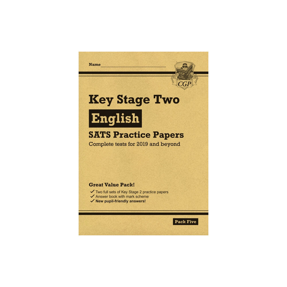 Coordination Group Publications Ltd (CGP) KS2 English Year 6 SATS Practice Papers: Pack 5 - for the 2026 tests (with free Online Extras)