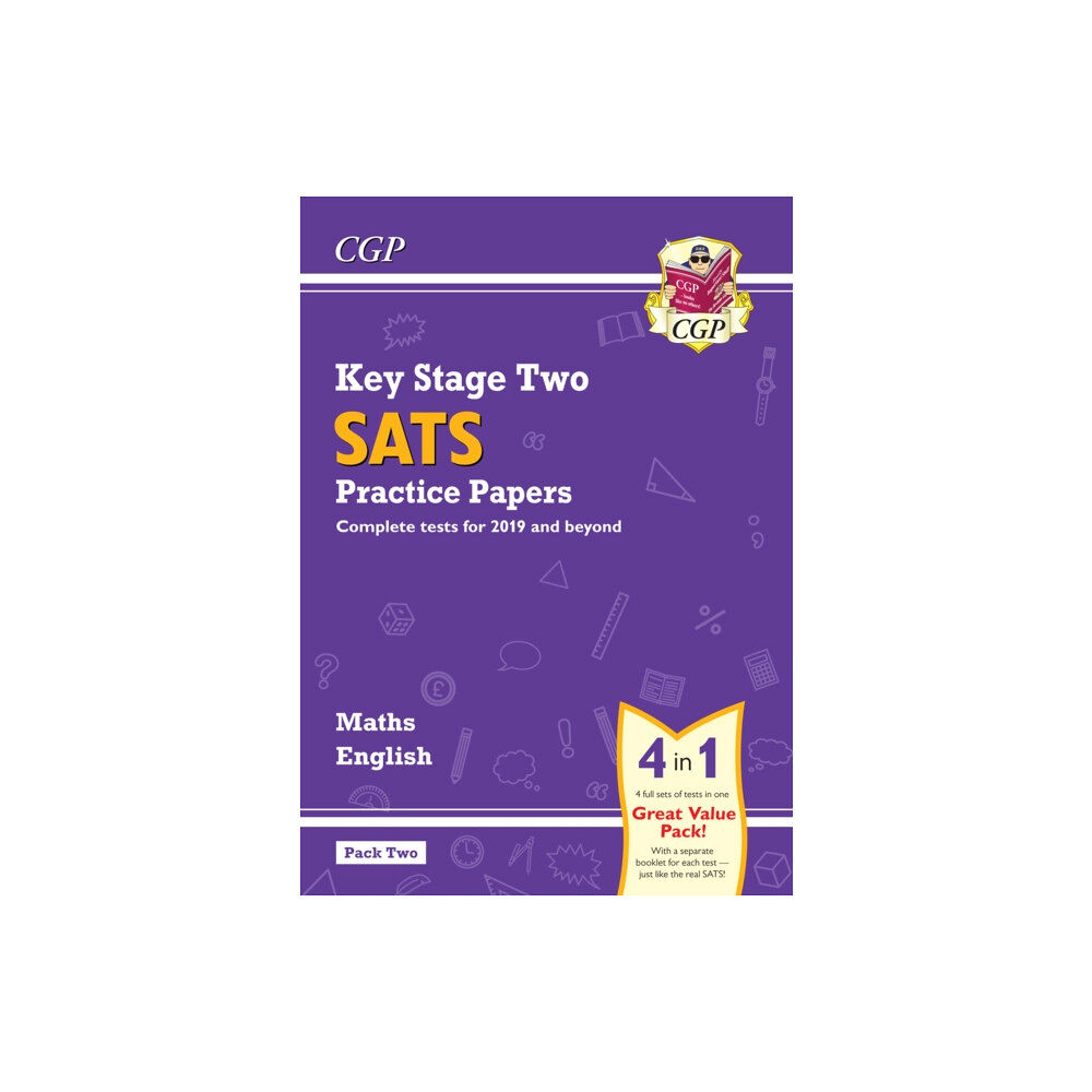 Coordination Group Publications Ltd (CGP) KS2 Maths & English Year 6 SATS Practice Papers: Pack 2 - for 2026 (with free Online Extras)