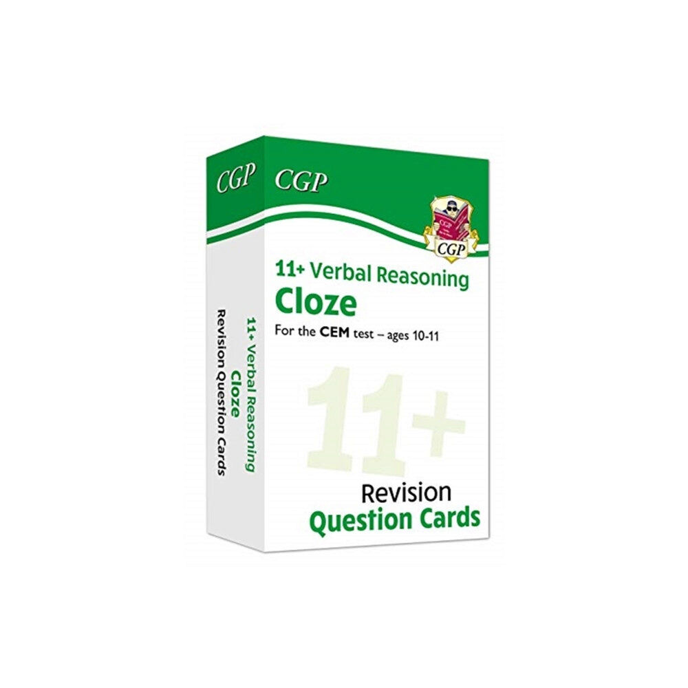 Coordination Group Publications Ltd (CGP) 11+ CEM Revision Question Cards: Verbal Reasoning Cloze - Ages 10-11 (inbunden, eng)