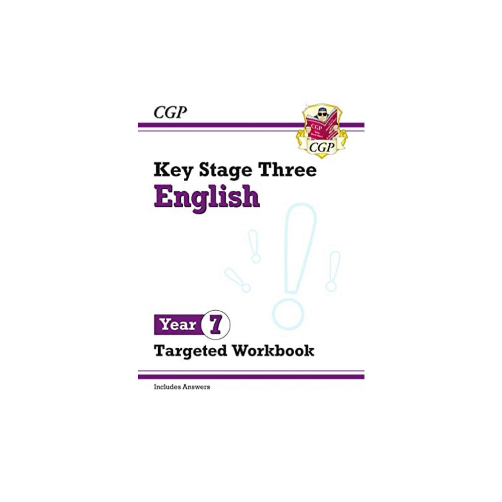 Coordination Group Publications Ltd (CGP) KS3 Year 7 English Targeted Workbook (with answers) (häftad, eng)