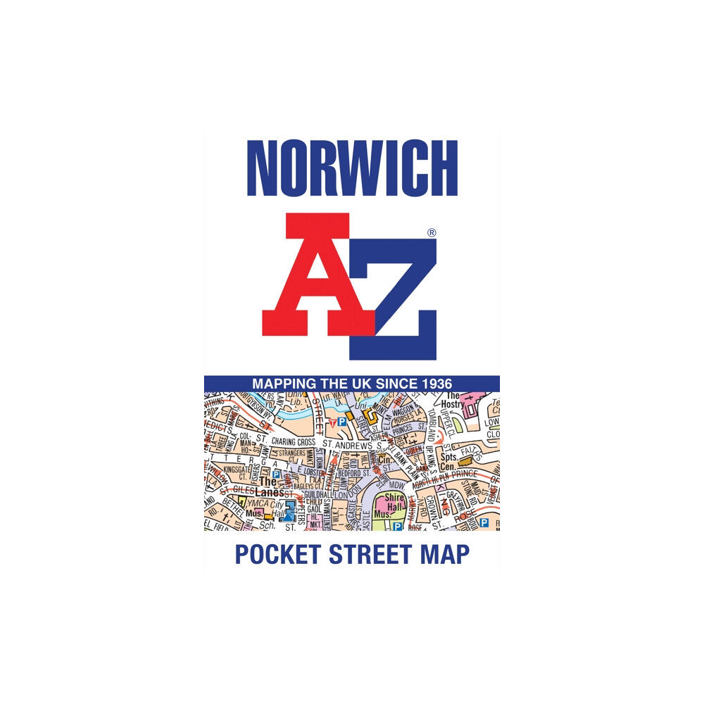 HarperCollins Publishers Norwich A-Z Pocket Street Map