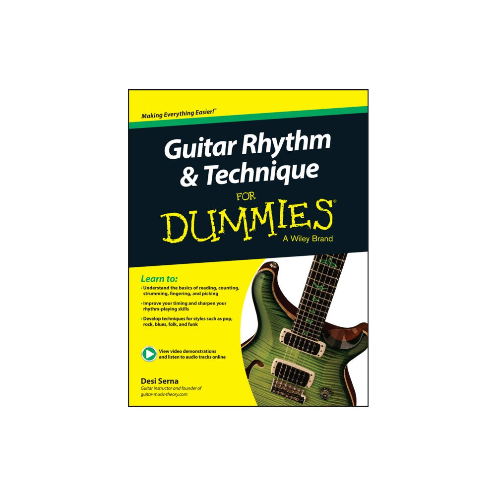 John Wiley & Sons Inc Guitar Rhythm and Techniques For Dummies, Book + Online Video and Audio Instruction (häftad, eng)