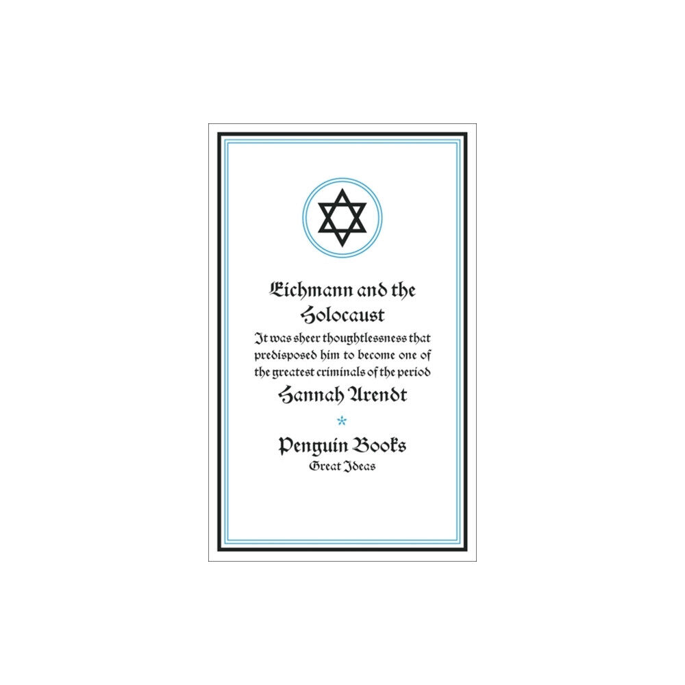 Penguin books ltd Eichmann and the Holocaust (häftad, eng)