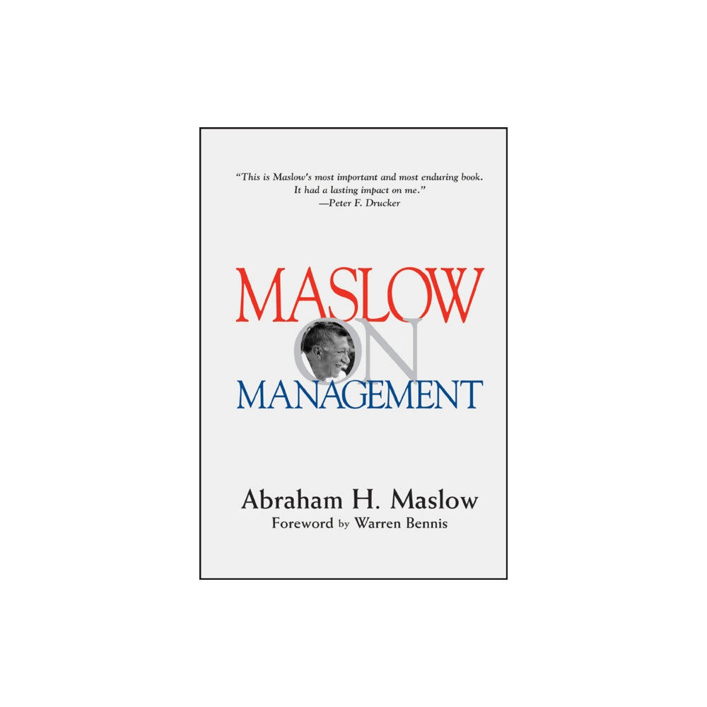 John Wiley & Sons Inc Maslow on Management (inbunden, eng)