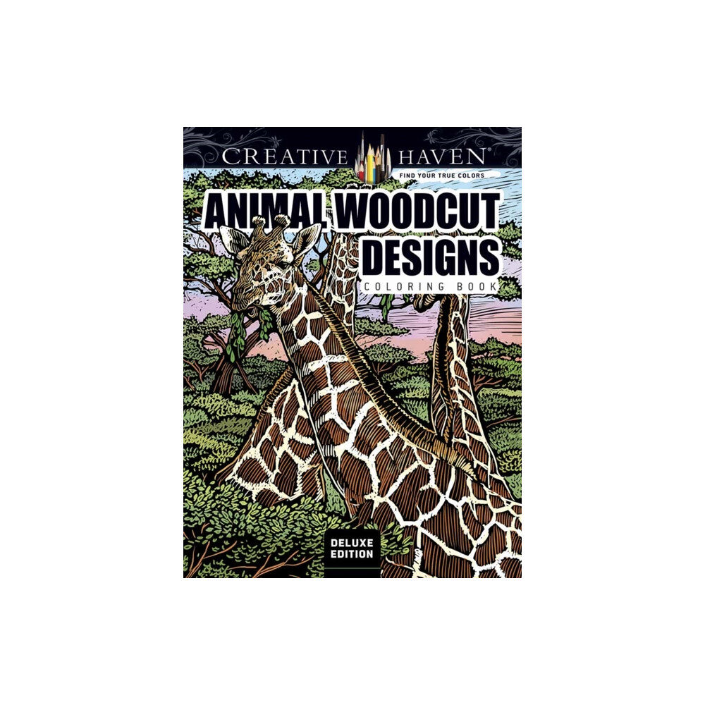 Dover publications inc. Creative Haven Deluxe Edition Animal Woodcut Designs Coloring Book (häftad, eng)