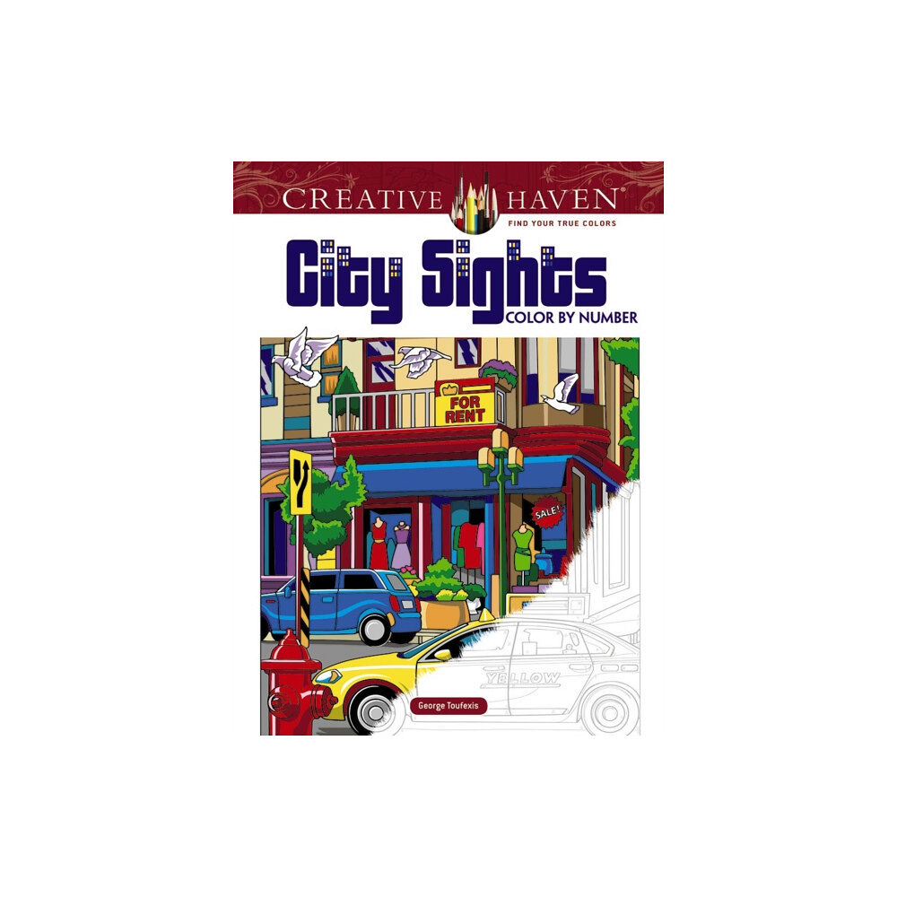 Dover publications inc. Creative Haven City Sights Color By Number (häftad, eng)