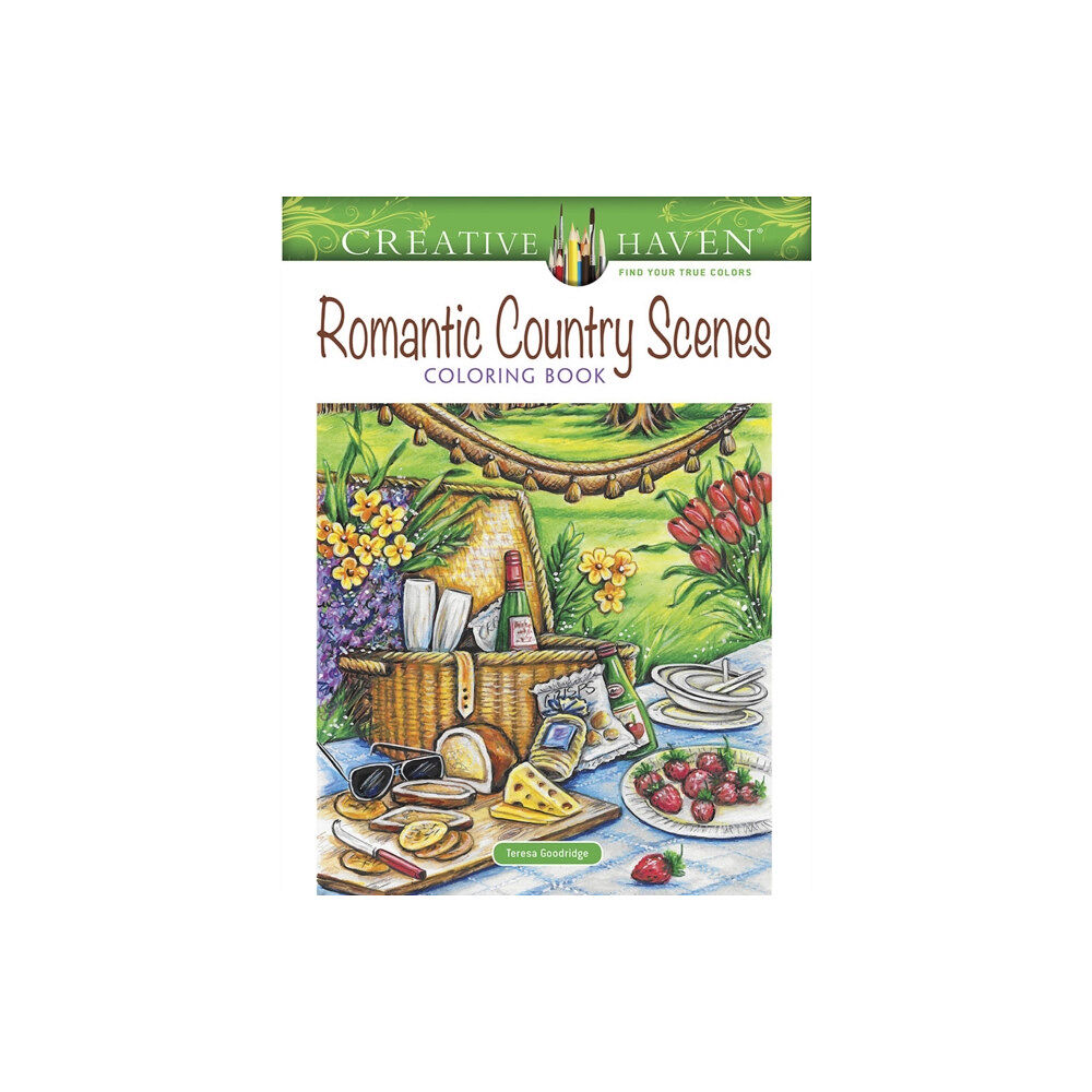 Dover publications inc. Creative Haven Romantic Country Scenes Coloring Book (häftad, eng)