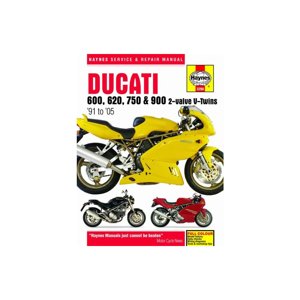 Haynes Publishing Group Ducati 600, 620, 750 & 900 2-valve V-Twins (91 - 05) Haynes Repair Manual (häftad, eng)