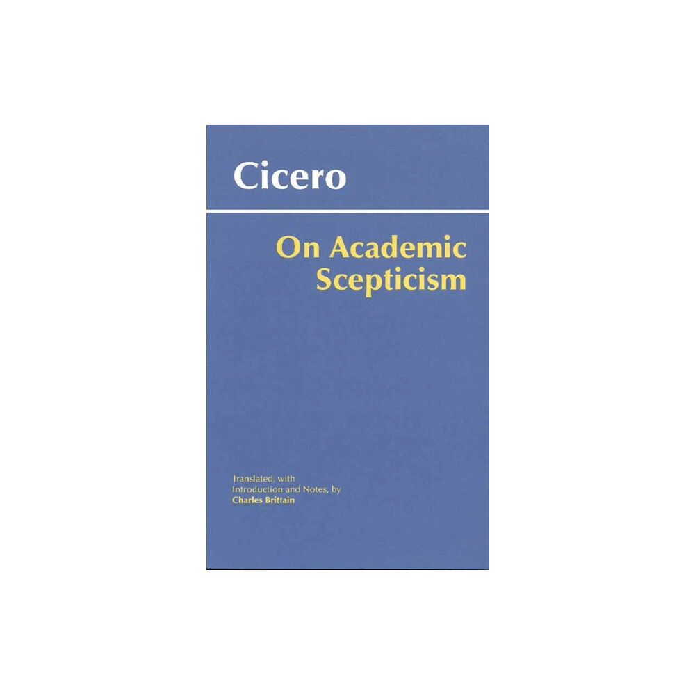 Hackett Publishing Co, Inc On Academic Scepticism (häftad, eng)