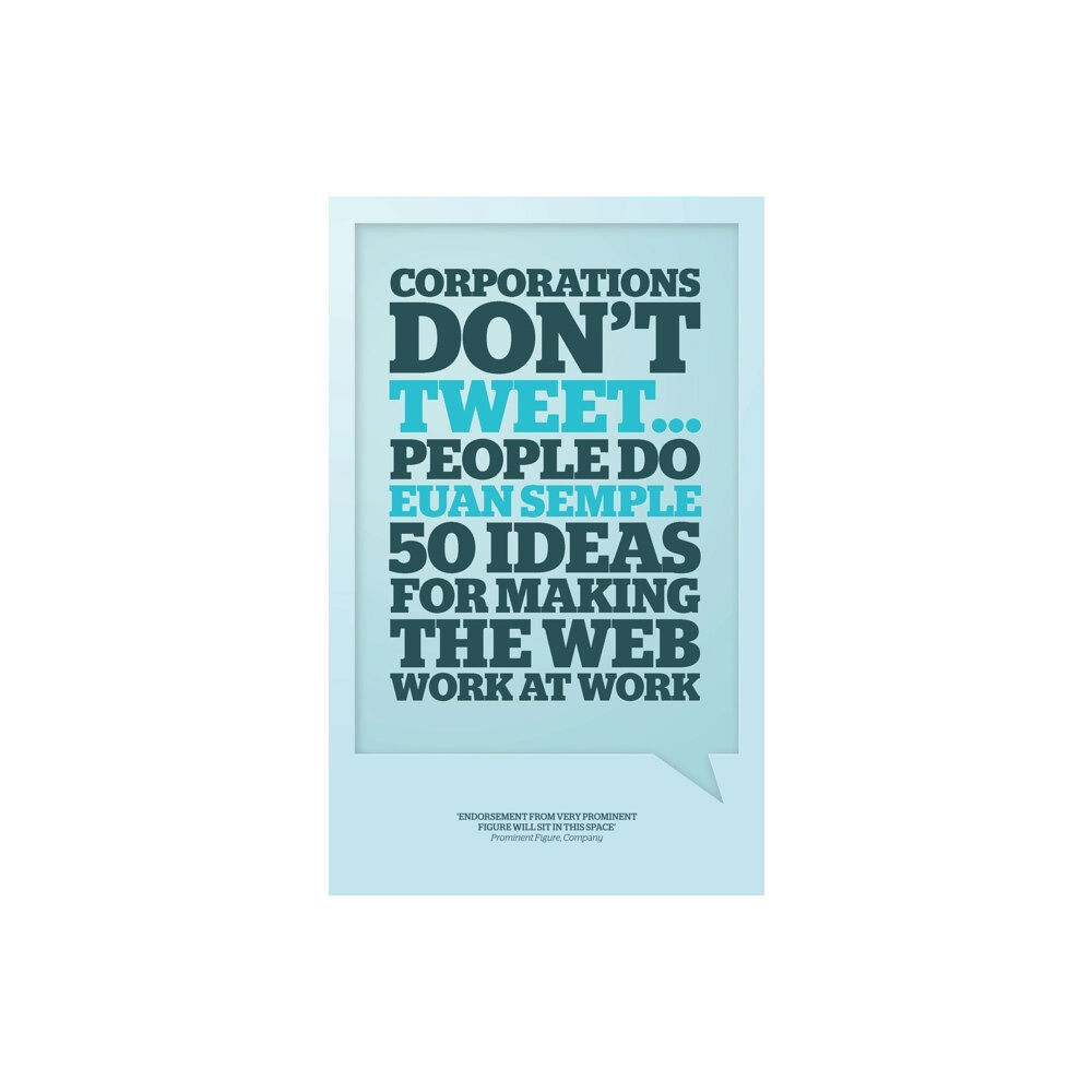 John Wiley & Sons Inc Organizations Don't Tweet, People Do (inbunden, eng)