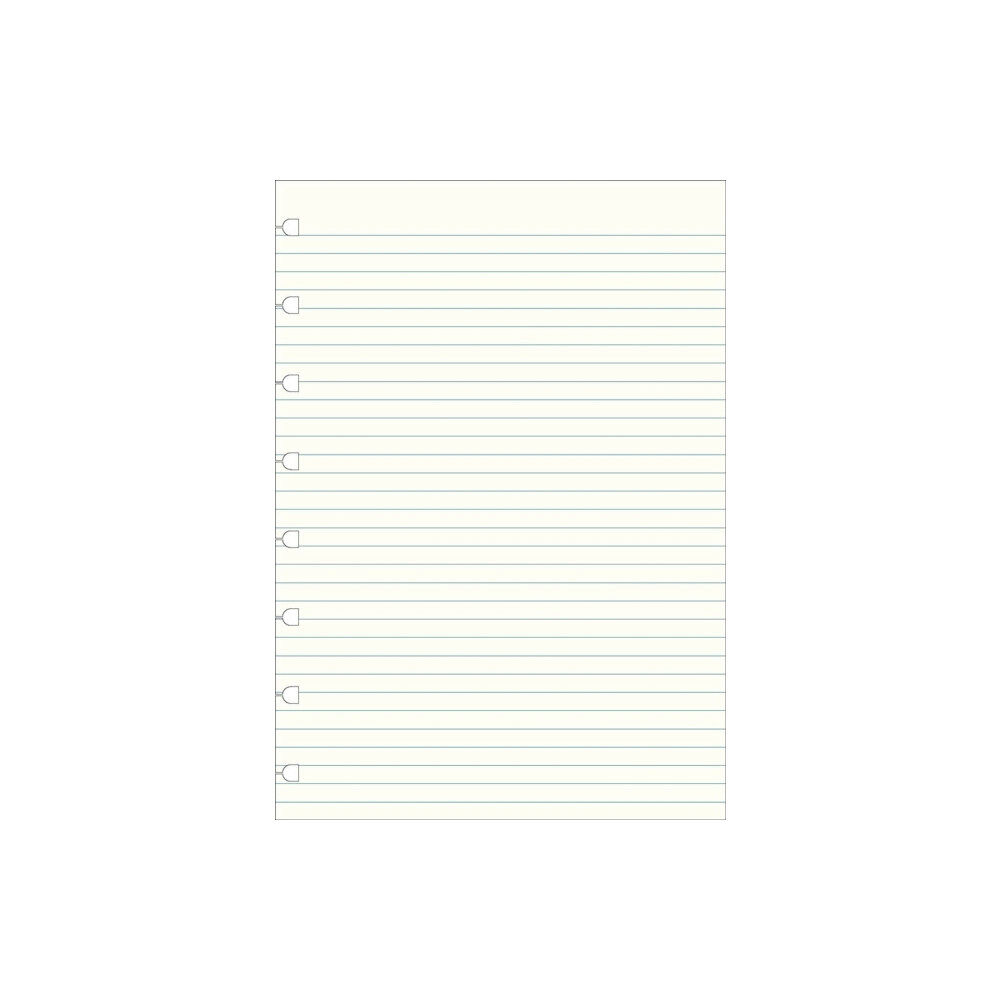 Filofax Filofax A5 Notebook refill - ruled paper white