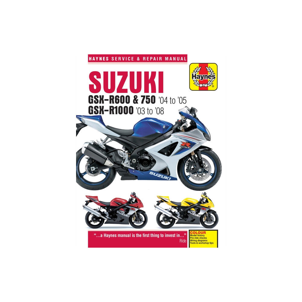 Haynes Publishing Group Suzuki GSX-R600/750 (04 - 05) & GSX-R1000 (03 - 08) Haynes Repair Manual (häftad, eng)