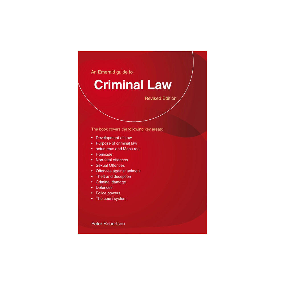 Straightforward Publishing An Emerald Guide to Criminal Law (häftad, eng)