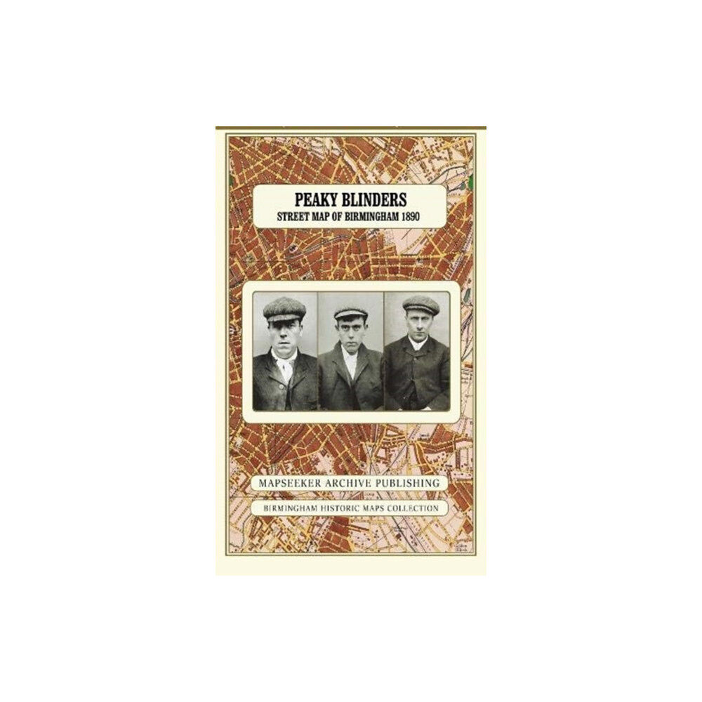 Historical Images Ltd Peaky Blinders Fold Up Street Map of Birmingham 1892 - All Streets Roads and Avenues fully indexed to location grids - M...