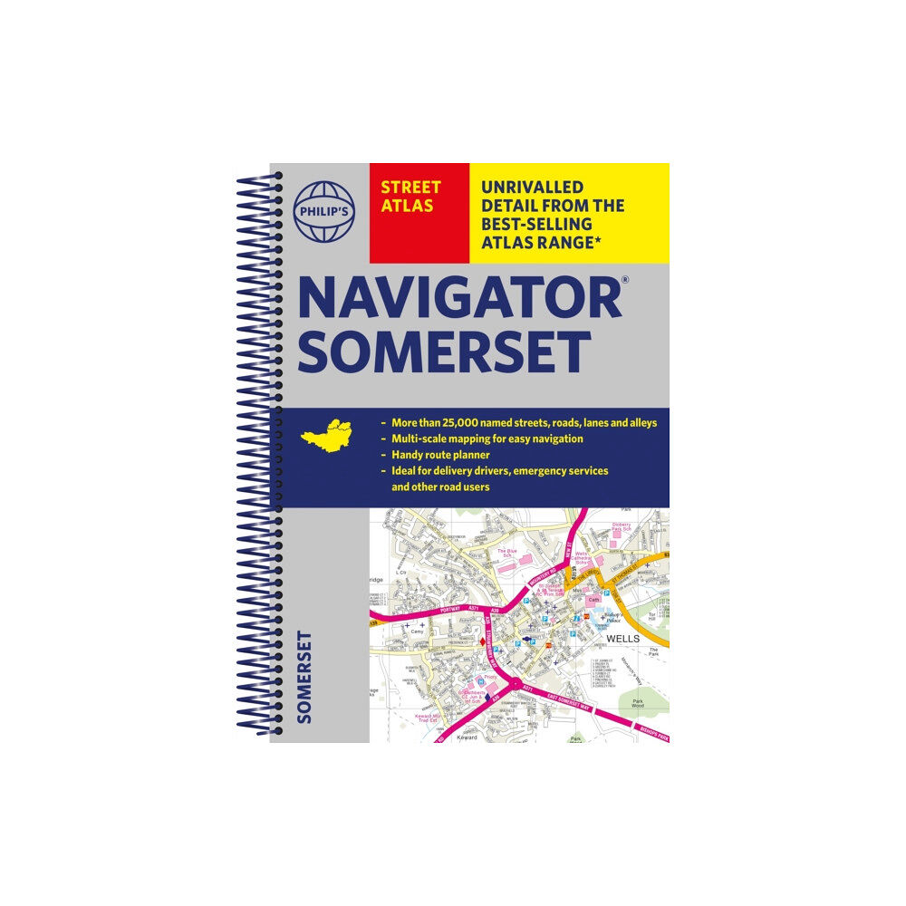 Octopus publishing group Philip's Navigator Street Atlas Somerset (bok, spiral, eng)