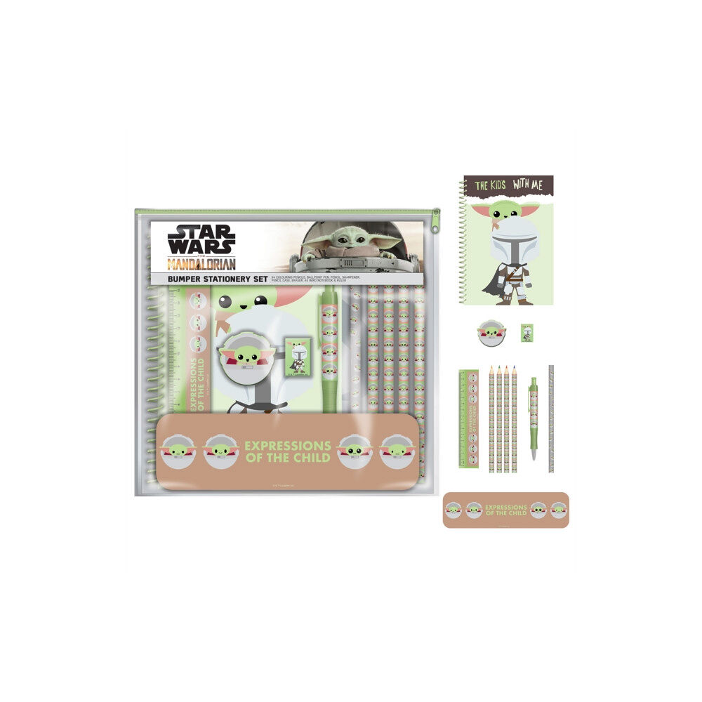 Pyramid International STAR WARS THE MANDALORIAN (EXPRESSIONS OF THE CHILD) BUMPER STATIONERY SET