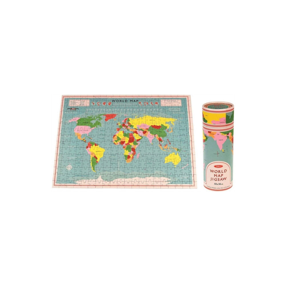 REX LONDON Jigsaw puzzle in a tube (300 piece) - World Map