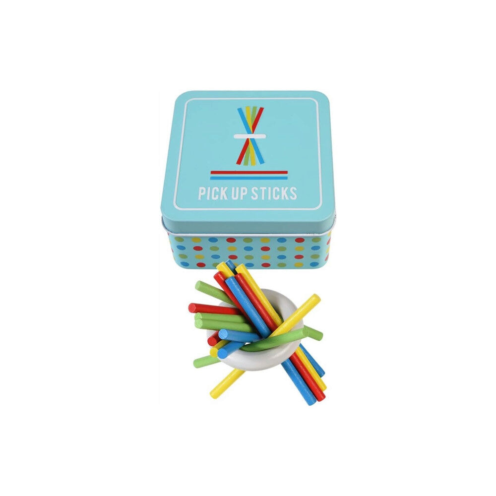 REX LONDON Wooden pick up sticks in a tin