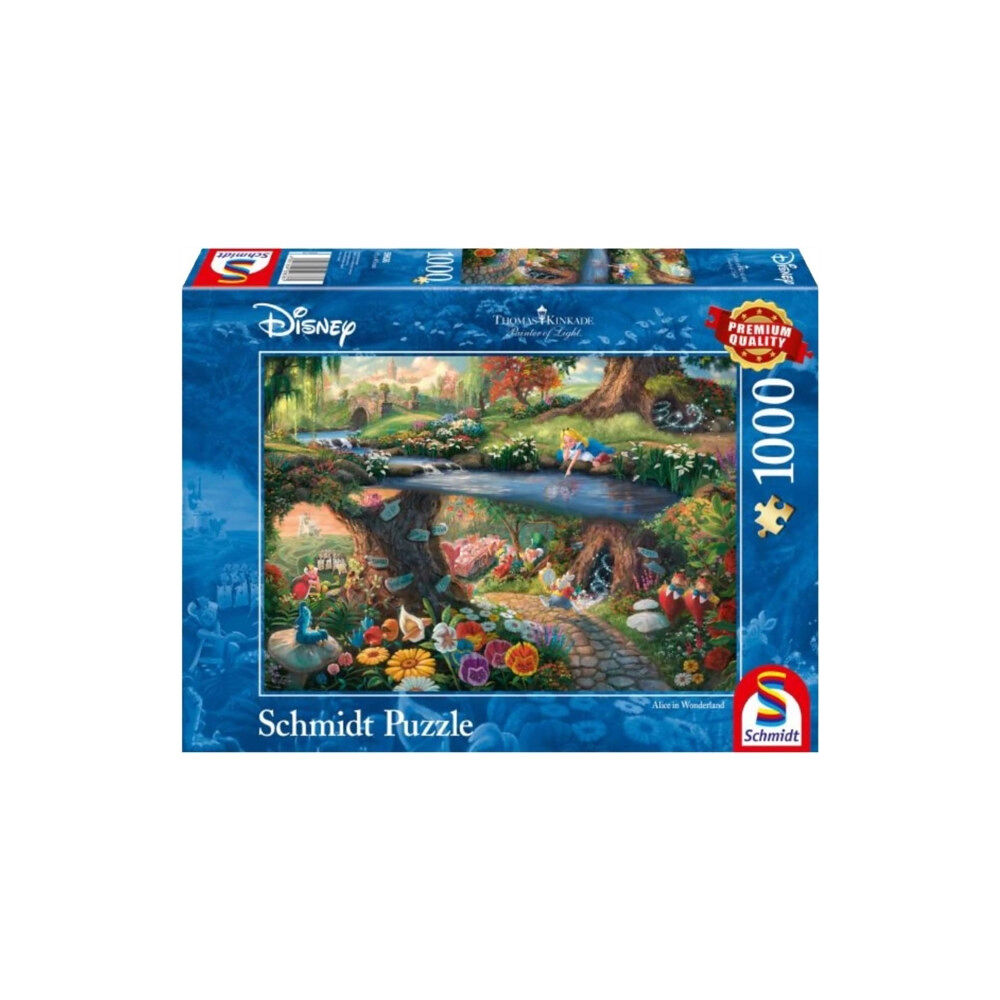 Asmodee Disney - Alice in Wonderland by Thomas Kinkade 1000 Piece Schmidt Puzzle