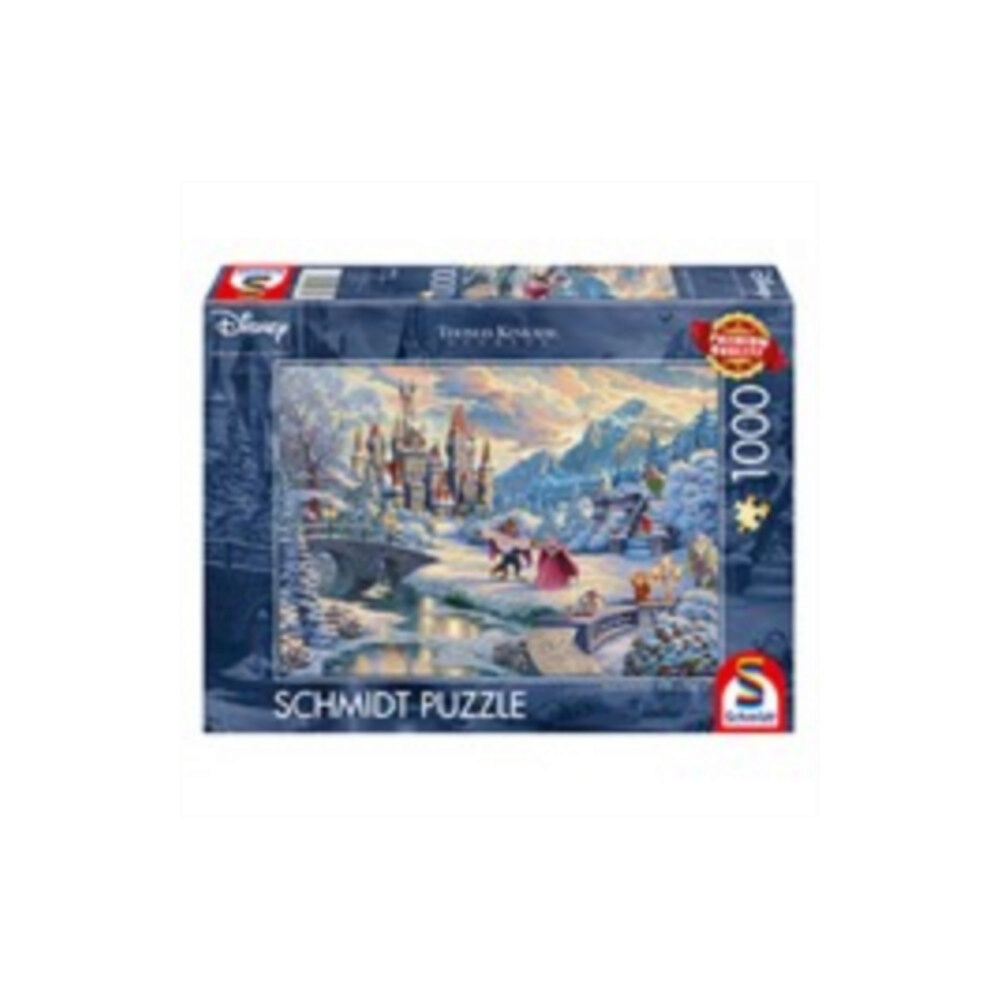 Asmodee Disney Dreams Collection - Beauty and the Beast's Winter Enchantment by Thomas Kinkade 1000 Piece Schmidt Puzzle