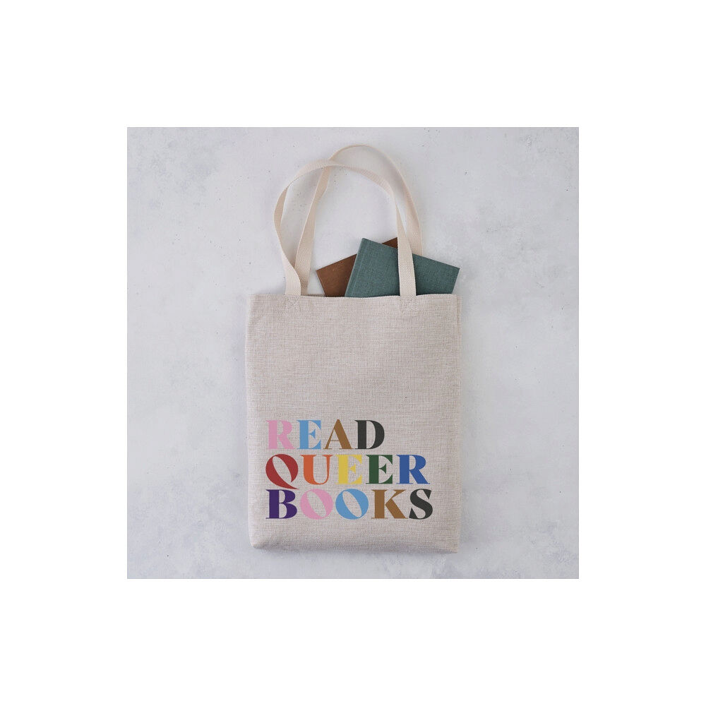 BOOKISHLY Read Queer Books Rainbow Tote Bag