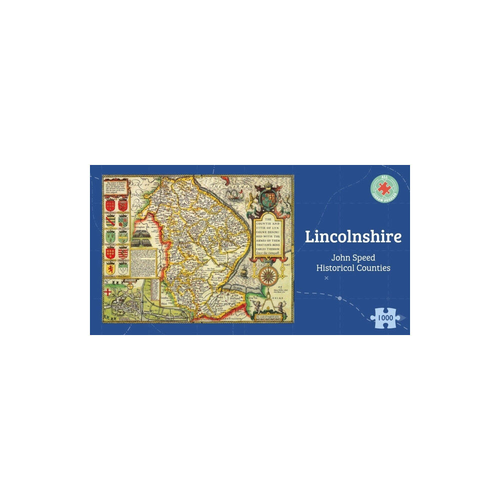 ALL JIGSAW PUZZLES Lincolnshire Historical 1610 Map 1000 Piece Puzzle