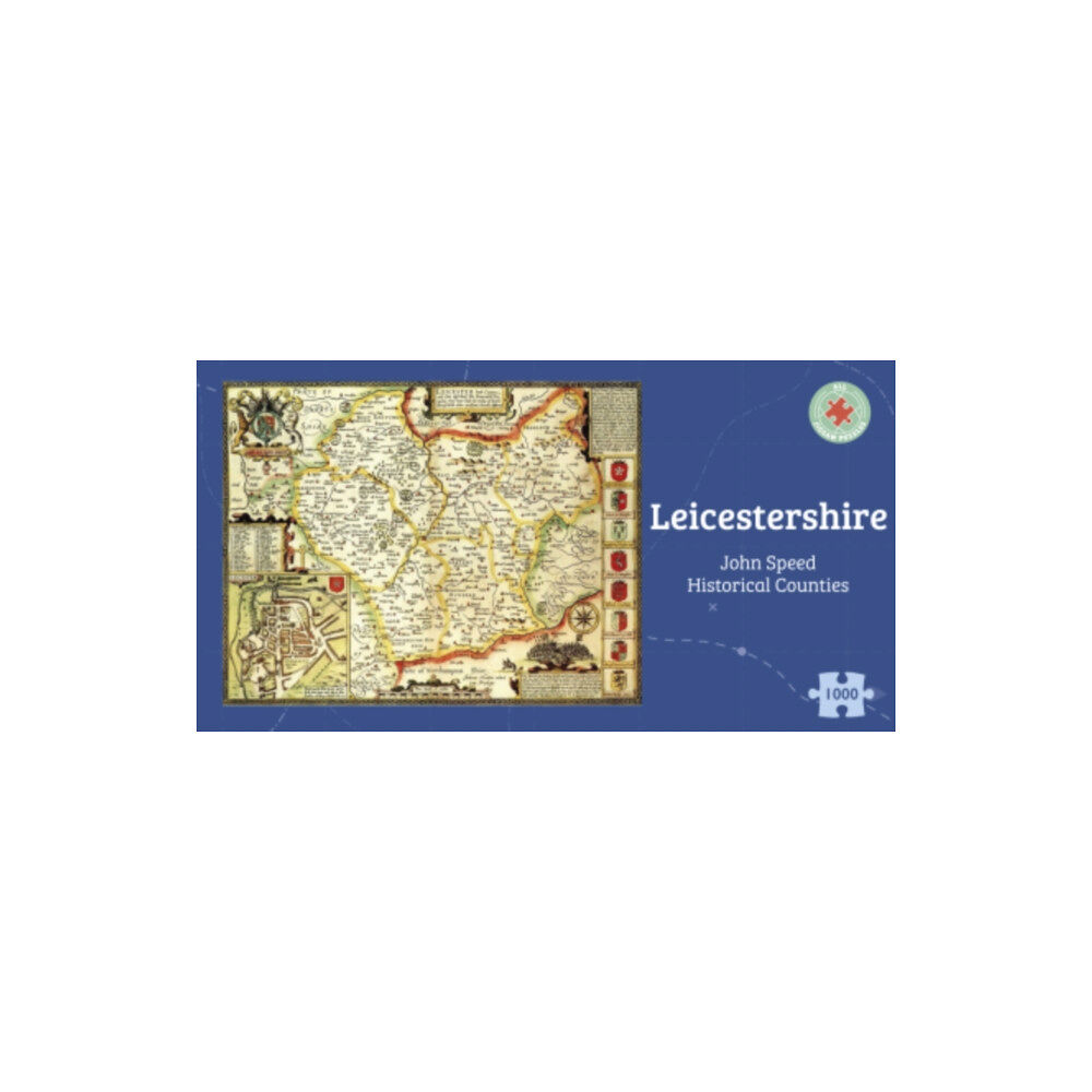 ALL JIGSAW PUZZLES Leicestershire Historical 1610 Map 1000 Piece Puzzle