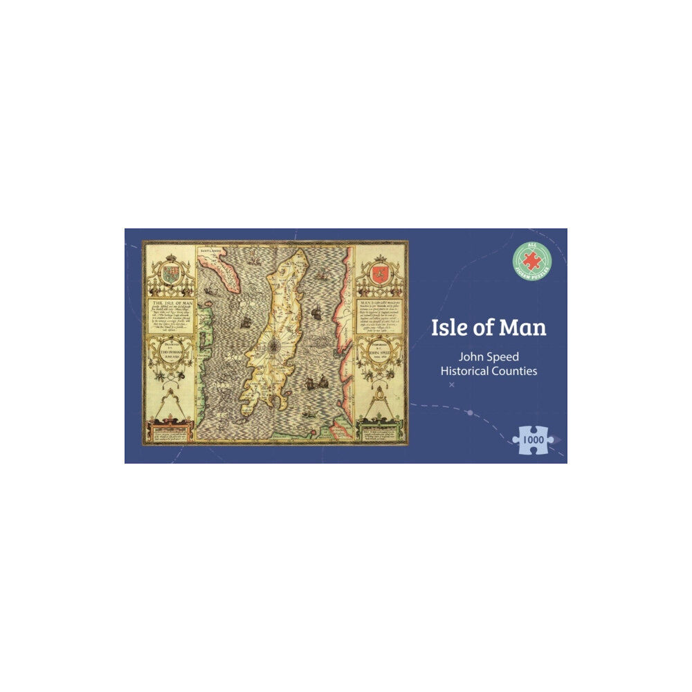 ALL JIGSAW PUZZLES Isle of Man Historical 1610 Map 1000 Piece Puzzle