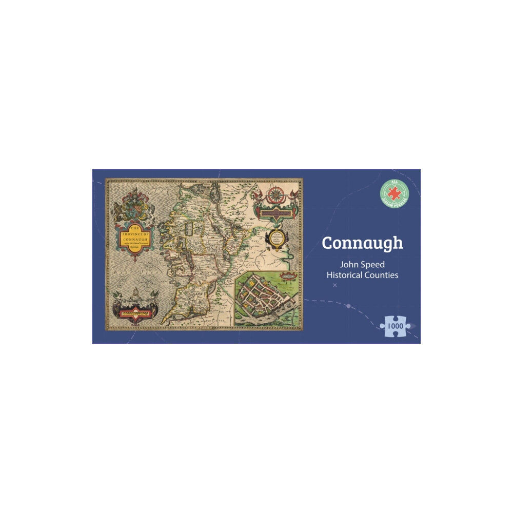 ALL JIGSAW PUZZLES Connaugh Historical 1610 Map 1000 Piece Puzzle