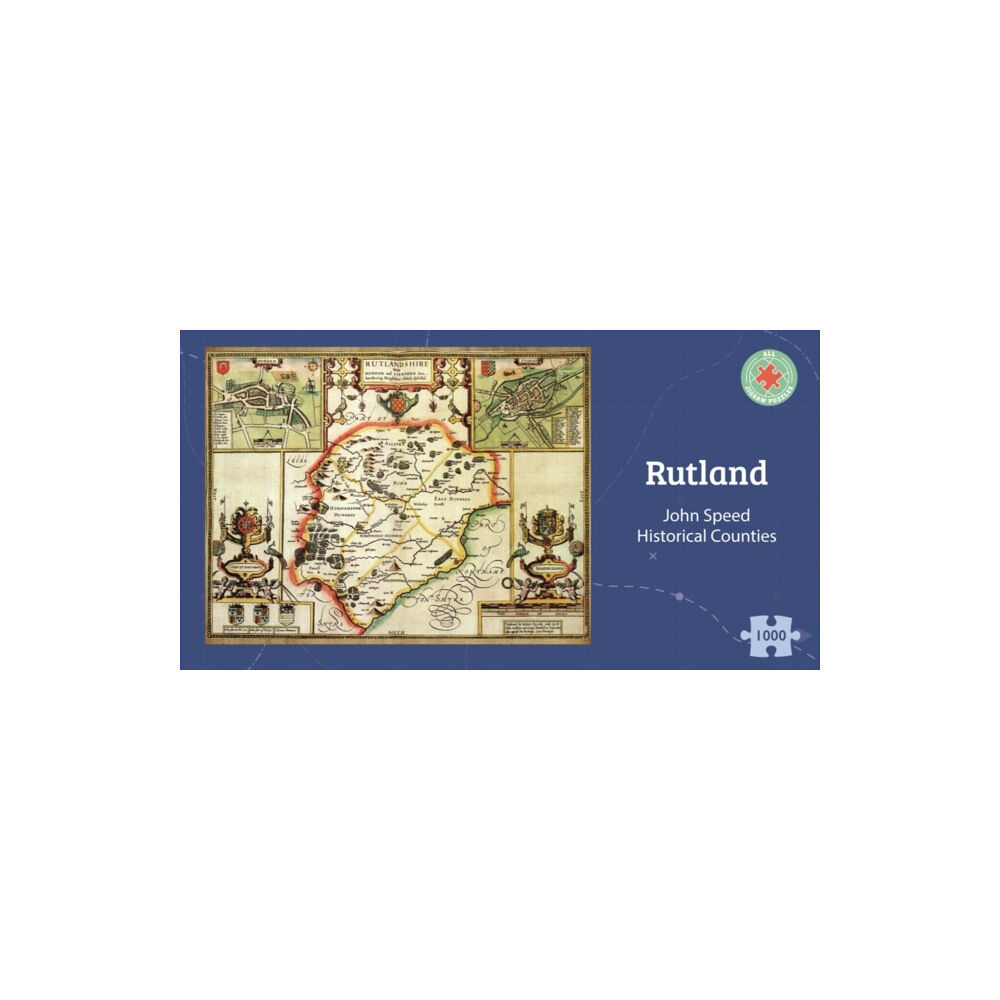 ALL JIGSAW PUZZLES Rutland Historical 1610 Map 1000 Piece Puzzle
