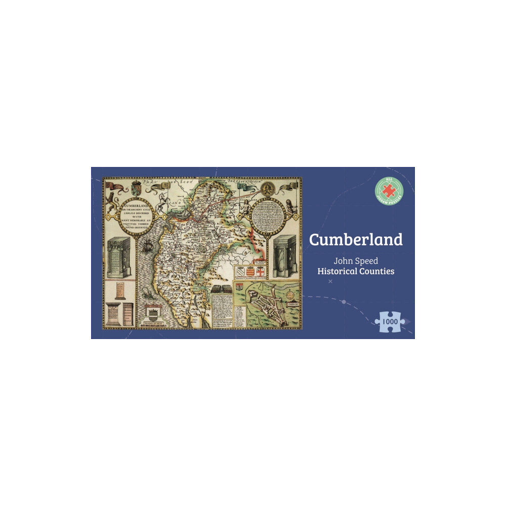 ALL JIGSAW PUZZLES Cumberland Historical 1610 Map 1000 Piece Puzzle