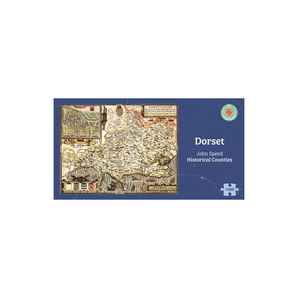 ALL JIGSAW PUZZLES Dorset Historical 1610 Map 1000 Piece Puzzle