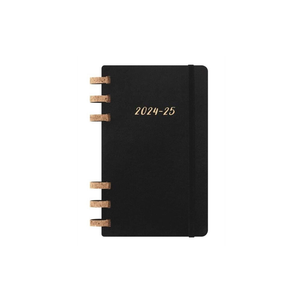 Moleskine Moleskine 2025 12-Month Large Softcover Academic Spiral Planner: Black