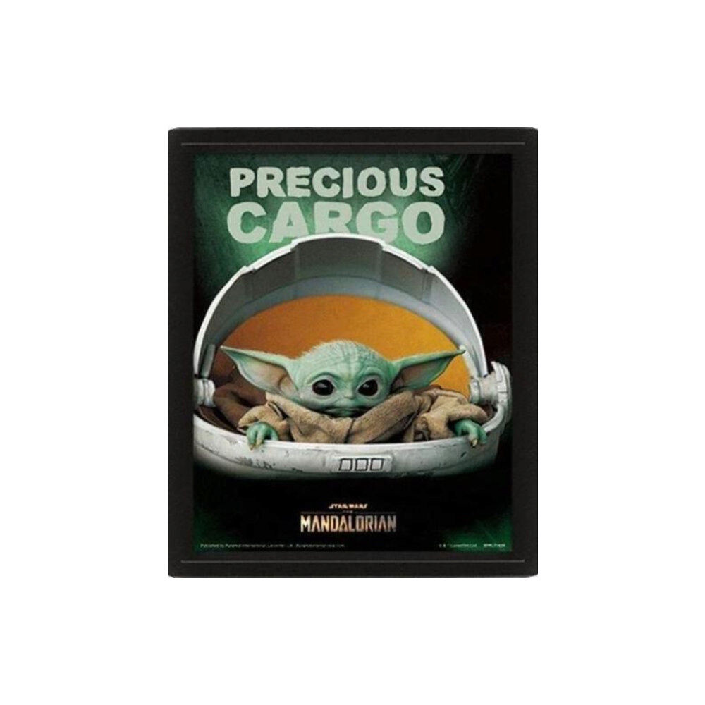 Pyramid International Star Wars: The Mandalorian (Precious Cargo) - Framed