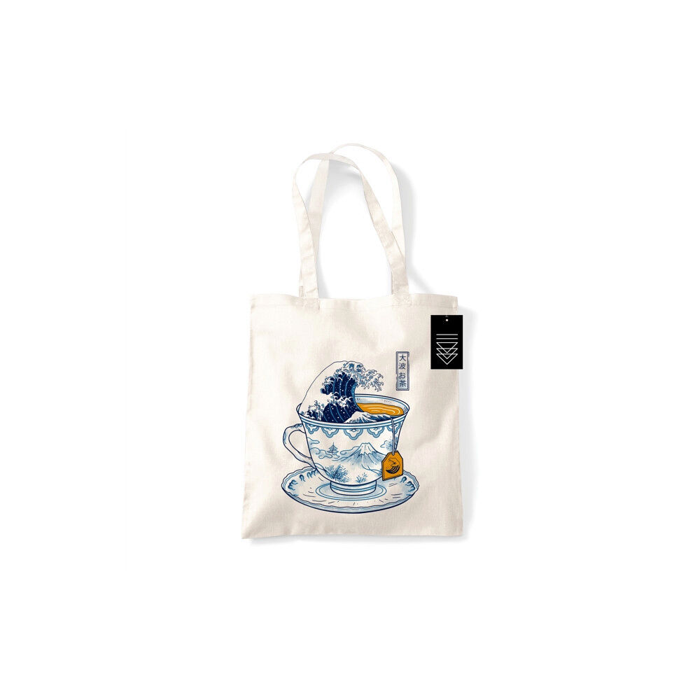 Pyramid International Vincent Trinidad (The Great Kanagawa Tea) Natural Tote Bag