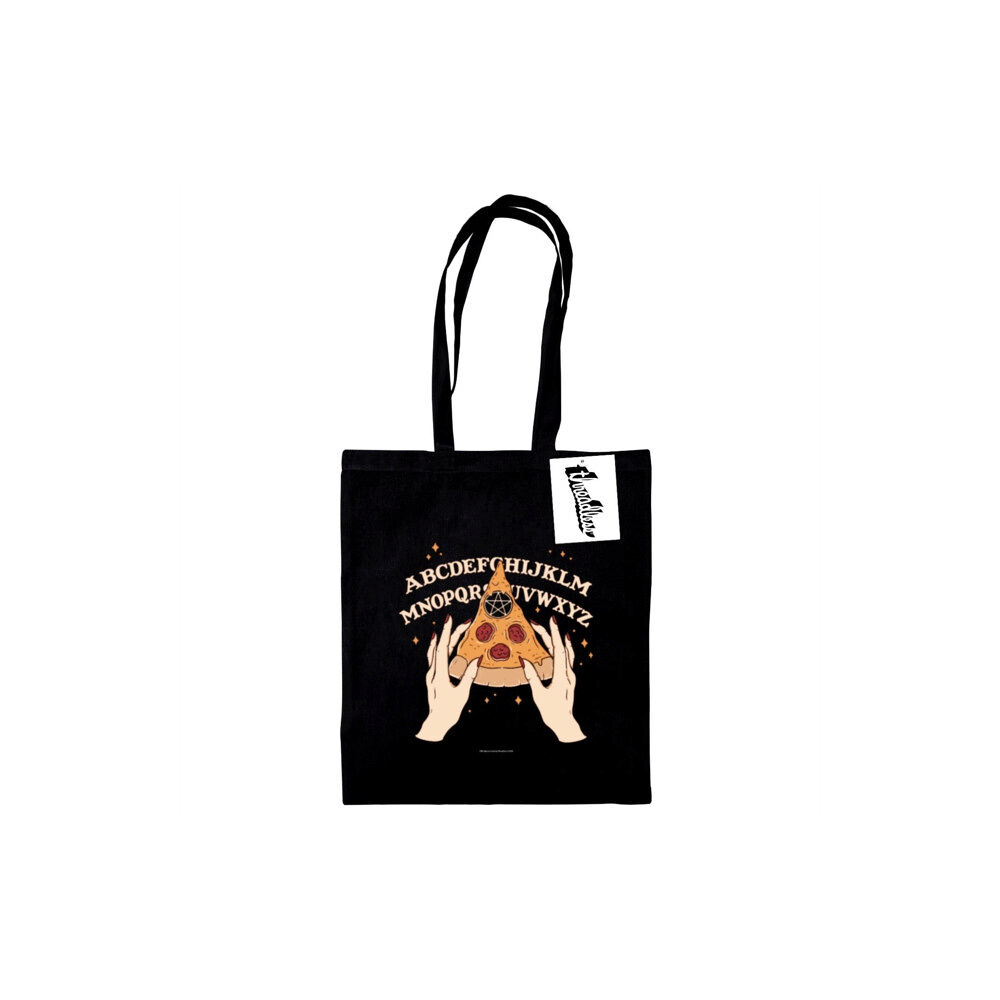 Pyramid International Thiago Correa (Ouija Pizza) Black Tote Bag
