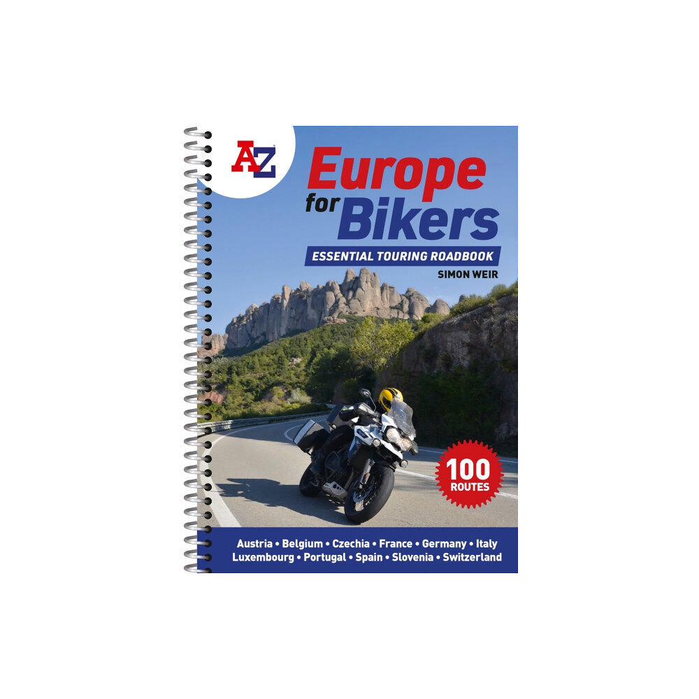 HarperCollins Publishers A -Z Europe for Bikers (bok, spiral, eng)