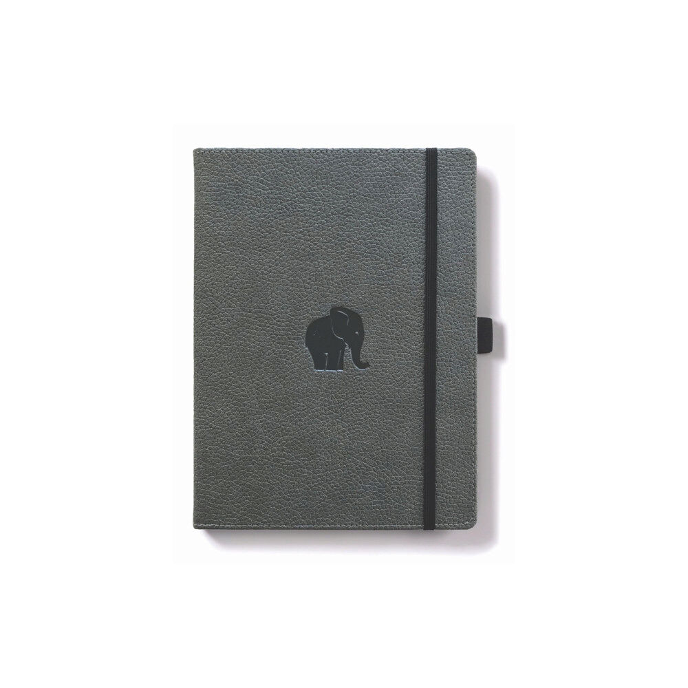 DINGBATS Dingbats A4+ Wildlife Grey Elephant Notebook - Lined
