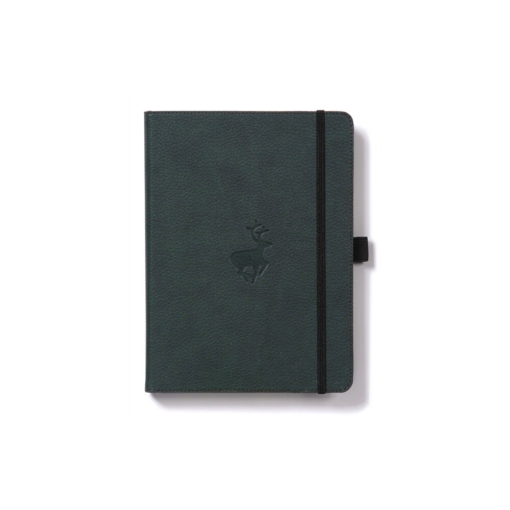 DINGBATS Dingbats A5+ Wildlife Green Deer Notebook - Dotted