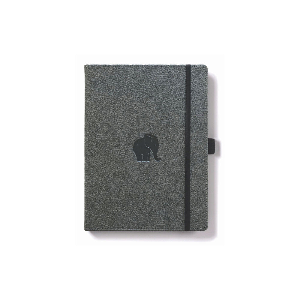 DINGBATS Dingbats A4+ Wildlife Grey Elephant Notebook - Dotted