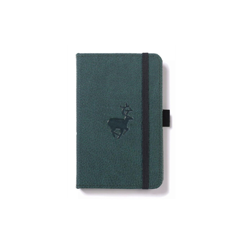 DINGBATS Dingbats A6 Pocket Wildlife Green Deer Notebook - Dotted