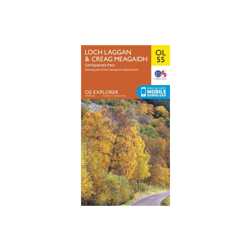 Ordnance Survey Loch Laggan & Creag Meagaidh, Corrieyairack Pass