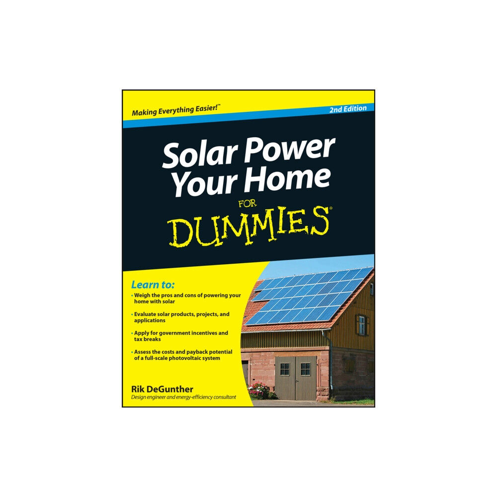 John Wiley & Sons Inc Solar Power Your Home For Dummies (häftad, eng)