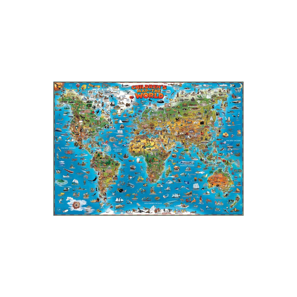 The Genuine Company Limited World children's map wall map laminated
