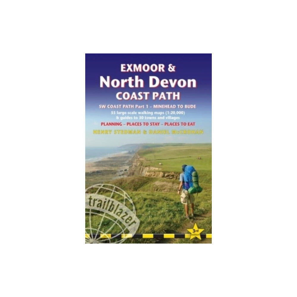 Trailblazer Publications Exmoor & North Devon Coast Path Trailblazer Walking Guide (häftad, eng)