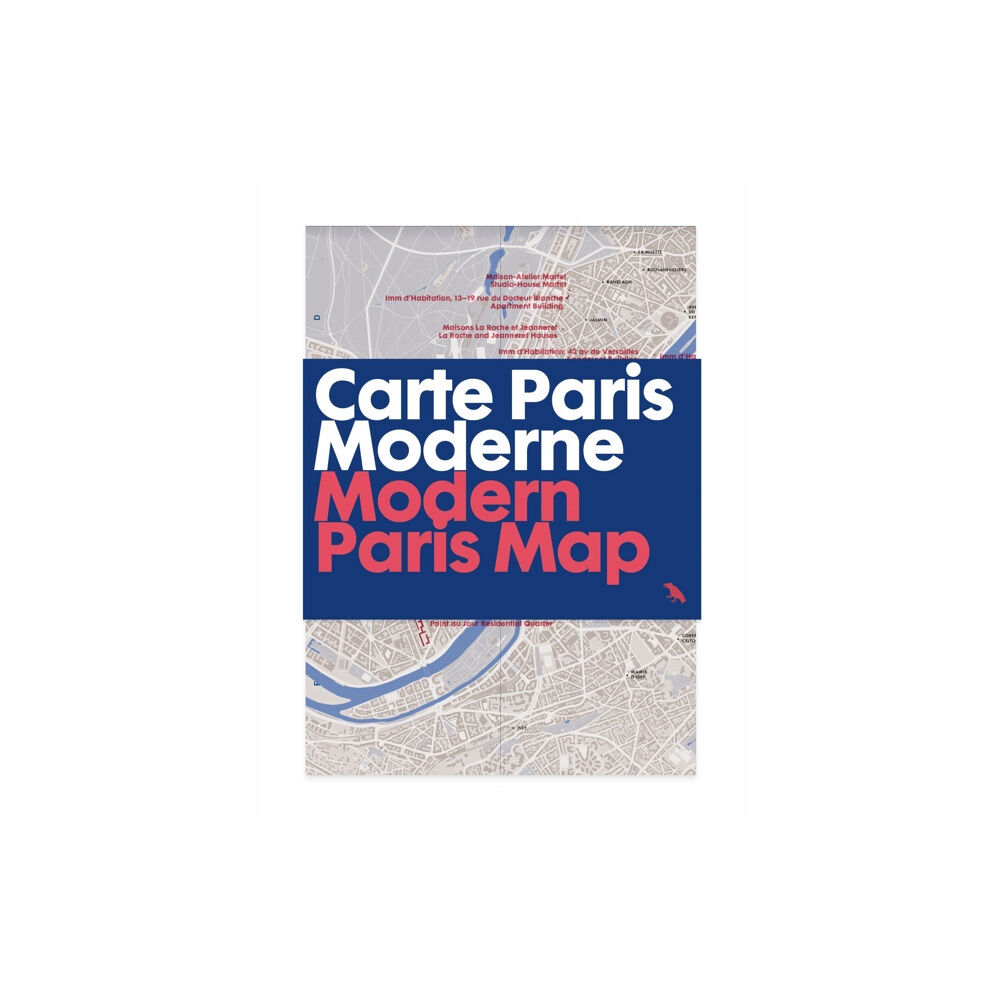 Blue Crow Media Modern Paris Map