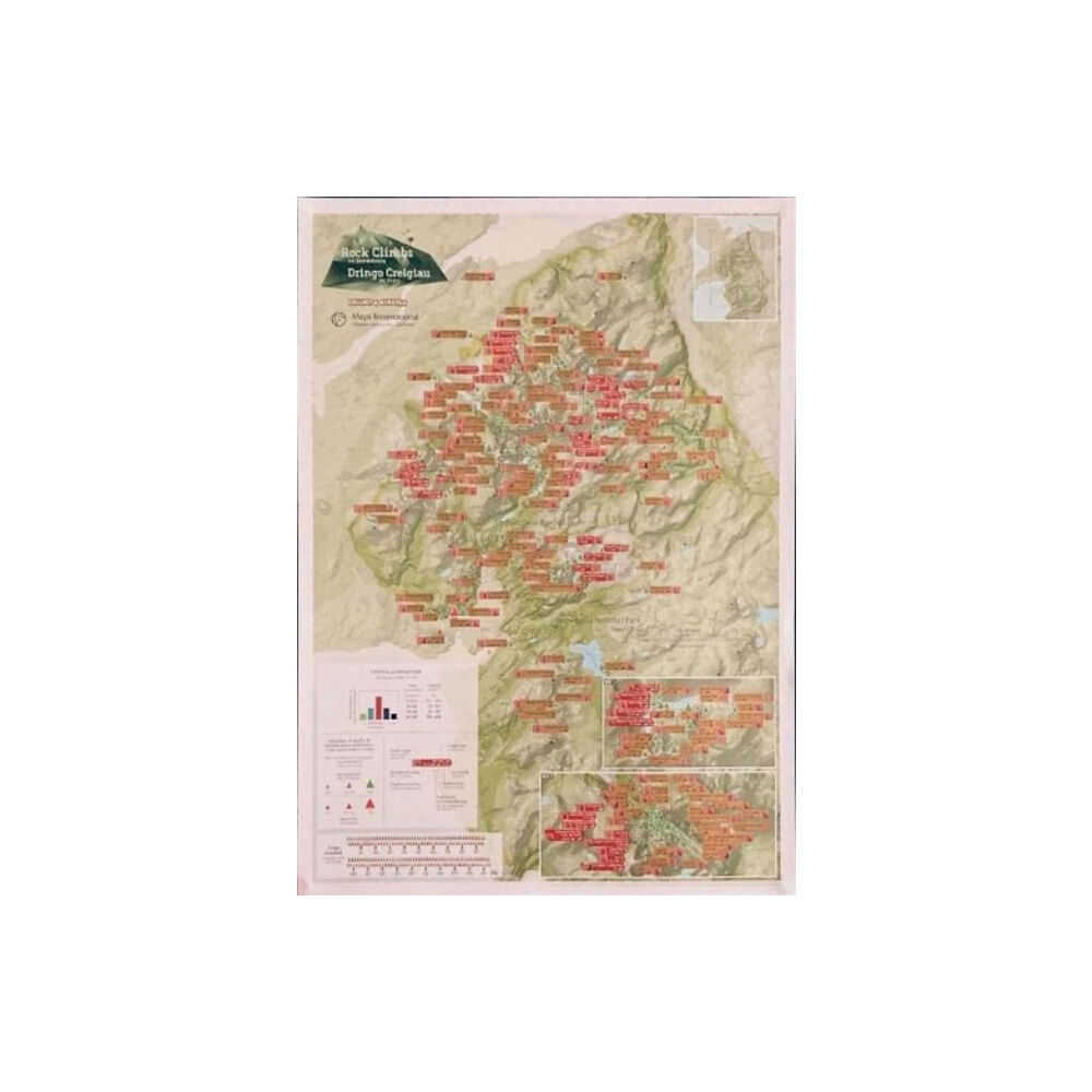 Maps International Ltd Snowdonia Rock Climbs Collect & Scratch Print